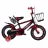 Bicicleta pentru copii TyBike BK-3, 3-5 ani, 12”, Rosu, Negru