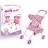 Carucior ENERO Pentru papusa One Six Eight Super Cute (СS8823), 3-7 ani, Rоz