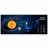 Mouse Pad GEMBIRD MP-SOLARSYSTEM-XL-01 COSMOS, Gaming, Extra wide pad surface size 350 x 900 mm, Material: natural rubber foam + fabric, Black