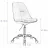 Fotoliu Jumi Iger Alb, Negru, Piele eco, Metal, Gazlift, 100 kg