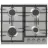Plita incorporabila cu gaz Eurolux HBBR64GWCIX, 4 arzatoare, Inox, Argintiu