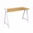 Masa de birou DP Charlote T-002, Lemn deschis, Alb, 125x55x75