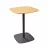 Masa DP Monroe MDF T-005, Lemn deschis, Negru, 60x60x73