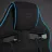 Fotoliu Gaming Sense7 KNIGHT FABRIC BLACK AND BLUE, Piele artificiala, Gazlift, 120 kg, 180 cm