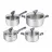 Кастрюля Tefal G712S855, 1.5 л, 2.2 л, 3 л, 5.3 л 16 см, 18 см, 20 см, 24 см, Нержавеющая сталь