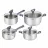 Кастрюля Tefal G712S855, 1.5 л, 2.2 л, 3 л, 5.3 л 16 см, 18 см, 20 см, 24 см, Нержавеющая сталь