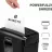 Шредер FELLOWES Powershred® 8C, DIN Level P-4, Cross 4х35mm, Capacity 8sheets, Vol.14 lit, Staples