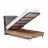 Кровать Modalife Retro bed frame\ headboard, Серый, 114x215x123