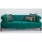 Диван Modalife Hurrem 2 seater sofa Green, Зеленый, 167x96x75