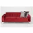 Canapea Modalife Urla 3 seater sofa Red, Rosu, 216x100x78