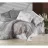 Постельное белье (комплект) Cottony Одуванчик с сердечками Gry Комбинированный, Двуспальный Евро, Поплин, Серый, Белый