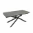 Masa DP Lea Dark Grey, Gri inchis, Negru, 180/220/260x90x76