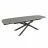 Masa DP Lea Dark Grey, Gri inchis, Negru, 180/220/260x90x76