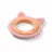 Inel gingival BabyOno 1076/02 lemn-silicon KITTEN