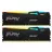 RAM KINGSTON 16GB DDR5-5200MHz FURY Beast RGB (Kit of 2x8GB) (KF552C40BBAK2-16), CL40, 1.25V, Black