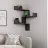 Polița MLAND Luksa Corner Bookcase, Antracit