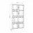 Etajera Mobiland Rail Bookcase Nr.1, Antracit, 79x24x166.5