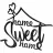 Decor MLAND Sweet Home Metal Black