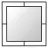 Decor MLAND Corner mirror - black