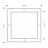 Decor MLAND Corner mirror - black