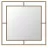 Decor MLAND Corner mirror - gold
