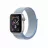 Bratara pentru ceas AccExpert Apple Watch Nylon Loop Strap 42/44/45mm Light Blue