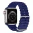 Bratara pentru ceas DUX DUCIS OCEAN WAVE VERSION APPLE WATCH 42MM/44MM/45MM, MID-NIGHT BLUE