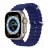 Bratara pentru ceas DUX DUCIS OCEAN WAVE VERSION APPLE WATCH 42MM/44MM/45MM, MID-NIGHT BLUE