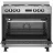 Aragaz combinat BEKO GM15325DX, 111 l, 4 arzatoare, 90 cm, Inox, Negru