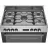 Aragaz combinat BEKO GM15325DX, 111 l, 4 arzatoare, 90 cm, Inox, Negru