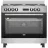 Aragaz combinat BEKO GM15325DX, 111 l, 4 arzatoare, 90 cm, Inox, Negru