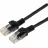 Patchcord Cablexpert 7.5M, PATCH CORD BLACK, PP12-7.5M/BK
