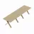 Стол DP Madrid Natural Wood+Black Legs, Натуральное дерево, Черный, 160/360x100x79