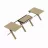 Стол DP Madrid Black Top+Black Legs, Черный, 160/360x100x79
