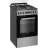 Aragaz combinat BEKO FSM52331TXDS, 60 l, 4 arzatoare, 50 cm, Inox, Negru