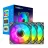 Вентилятор GAMEMAX FN12A-C8I, 120mm, ARGB, 31.21dB, 44.35 CFM, 800-1600RPM, Hydro Bearing, Black