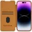 Чехол Nillkin iPhone 15 Pro, Qin Pro Brown