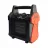 Aeroterma TechnoWorker BGP2000, 2000 W, Negru, Oranj