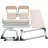 Стол офисный Modalife Double , diassambled , adjustable 5 stages table / стол для школы 2-местный, Дерево, Серый, 45x110