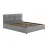 Pat Modalife Hurrem bed frame wıth storage+headboard / pat cu lada, Gri, 160x200