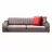 Canapea Modalife Urla 3 seater sofa Brown, Cafeniu, 216x100x78
