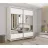 Dulap cu usi glisante MOBILDOR LUX Aron K1 1900x600x2200, Alb Briliant