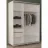 Dulap cu usi glisante MOBILDOR LUX Aron K1 1900x600x2200, Alb Briliant