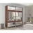 Dulap cu usi glisante MOBILDOR ARON K3 2000X600X2200, Wenge