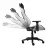 Игровое геймерское кресло TRUST GXT 714W Ruya - Black/White, Tilt, max. 30 kg, Tilting angle 13°, Distance TV to Wall: 53 mm, max. VESA 200 x 400, Black