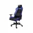 Игровое геймерское кресло TRUST GXT 714B RUYA - BLACK/BLUE, PU leather, 3D armrests, Class 4 gas lift, 90°-180° adjustable backrest, Strong and robust metal base frame, Including removable and adjustable lumbar and neck cushion, Durable double wheels, up to 195 c