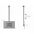 Настенное крепление GEMBIRD TV-Ceiling Mount for 37-70"- Gembird "CM-70ST-01", Full motion, max. 50 kg, up to 60 degrees swivel and 30 degrees tilting, Distance from the ceiling: 698 - 1568 mm, max. VESA 400 x 400, Black