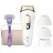 Epilator BRAUN PL5347 Silk-expert Pro 5, 10 trepte viteza, 3 duze, Alb, Auriu