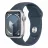 Smartwatch APPLE Watch Series 9 GPS, 41mm Silver Aluminium Case with Storm Blue Sport Band - S/M,Model MR903