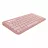Tastatura fara fir LOGITECH PEBBLE KEYS 2 K380S, COMPACT, LOW-PROFILE, FN KEYS, MULTI-DEVICE, QUIET TYPING, 2XAAA, BT/2.4GHZ, EN, ROSE.